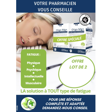 AFFICHE COMPTOIR OLIGO MG+ Offre Lot de 2 (x5)