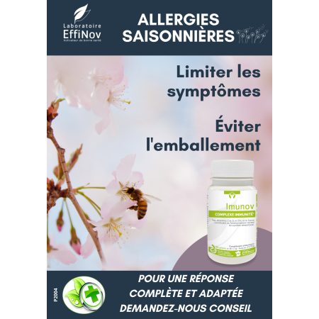 AFFICHE COMPTOIR IMUNOV allergies (x5)