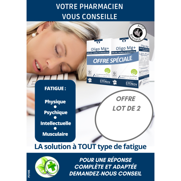 Affiche prix barré OLIGO MG+