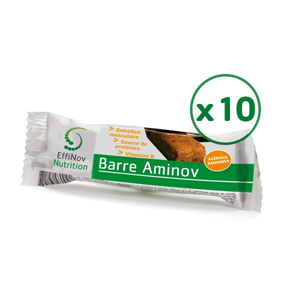 Barre protéinée Aminov lot de 10 barres Barre protéinée Aminov lot de 10 barres