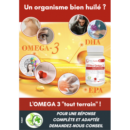AFFICHE COMPTOIR OMÉGA 3 (x10)