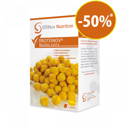 BOULES CURRY Protéinov® - 4 Sachets