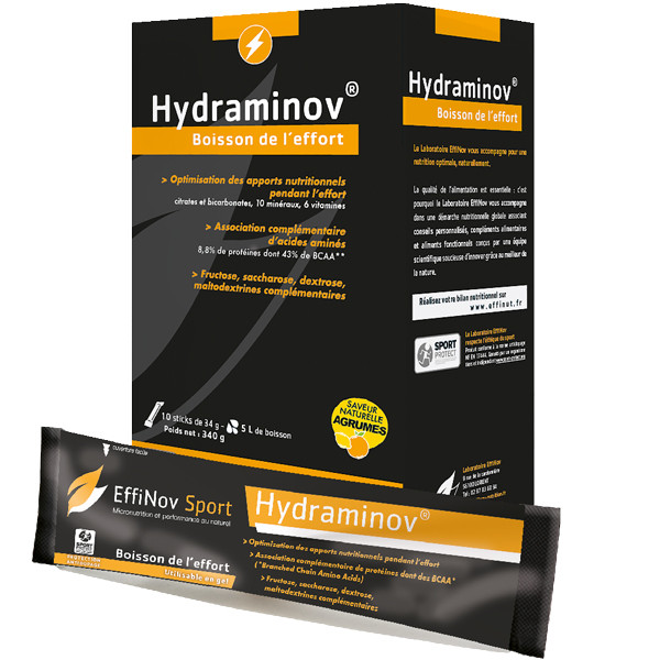 HYDRAMINOV® - Agrumes 10 Sticks