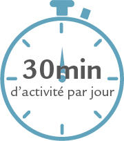 30 minutes d'activité par jour